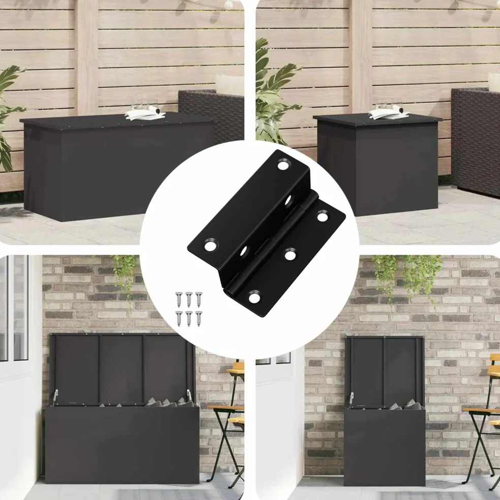 vidaXL Scharnier 537 st Zwart 38 x 17 x 60 mm IJzer