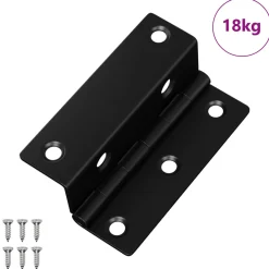 vidaXL Scharnier 537 st Zwart 38 x 17 x 60 mm IJzer