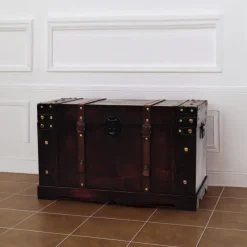 vidaXL Schatkist vintage stijl 66x38x40 cm hout