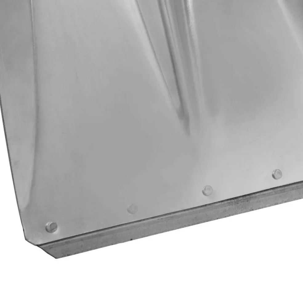 vidaXL Schep Hoofd Zilver 43 x 32,5 cm Aluminium