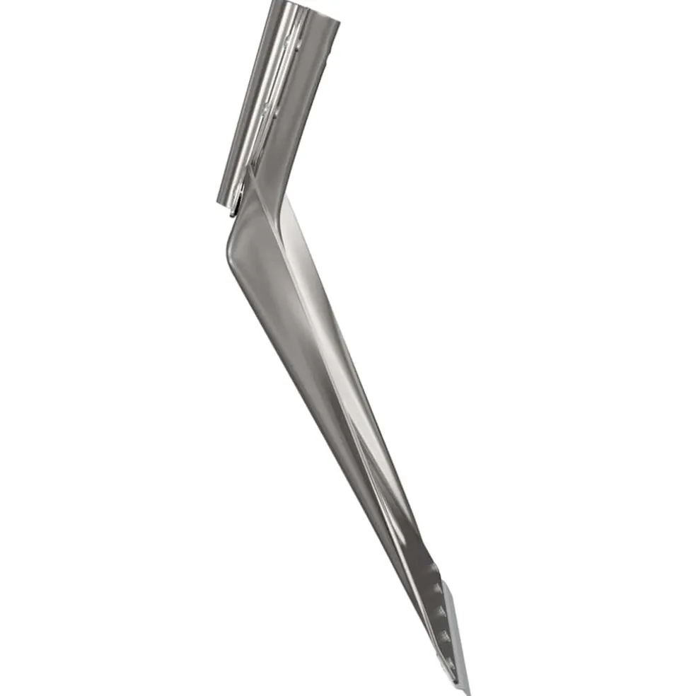 vidaXL Schep Hoofd Zilver 43 x 32,5 cm Aluminium