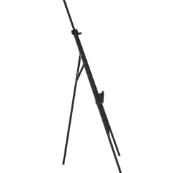 vidaXL Schildersezel 53,5x95x127 cm massief grenenhout zwart
