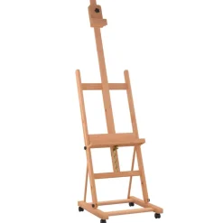 vidaXL Schildersezel 55x53,5x178 cm massief beukenhout