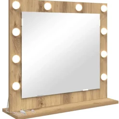 vidaXL Schmink Spiegel Artisan Eiken 60 x 55 x 18 cm Rechthoekig
