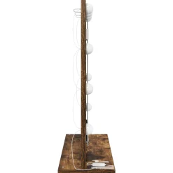 vidaXL Schmink Spiegel Gerookt eiken 60 x 55 x 18 cm Rechthoekig