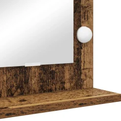 vidaXL Schmink Spiegel Oudhout 60 x 55 x 18 cm Rechthoekig