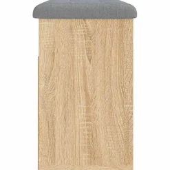 vidaXL Schoenenbankje 62x32x50 cm bewerkt hout sonoma eikenkleurig