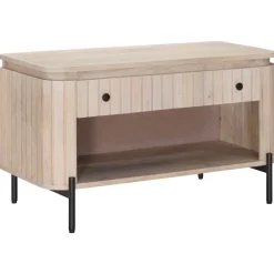 vidaXL Schoenenbank met lade met plank met opslag 85 x 37 x 48 cm