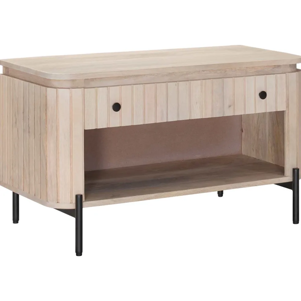 vidaXL Schoenenbank met lade met plank met opslag 85 x 37 x 48 cm