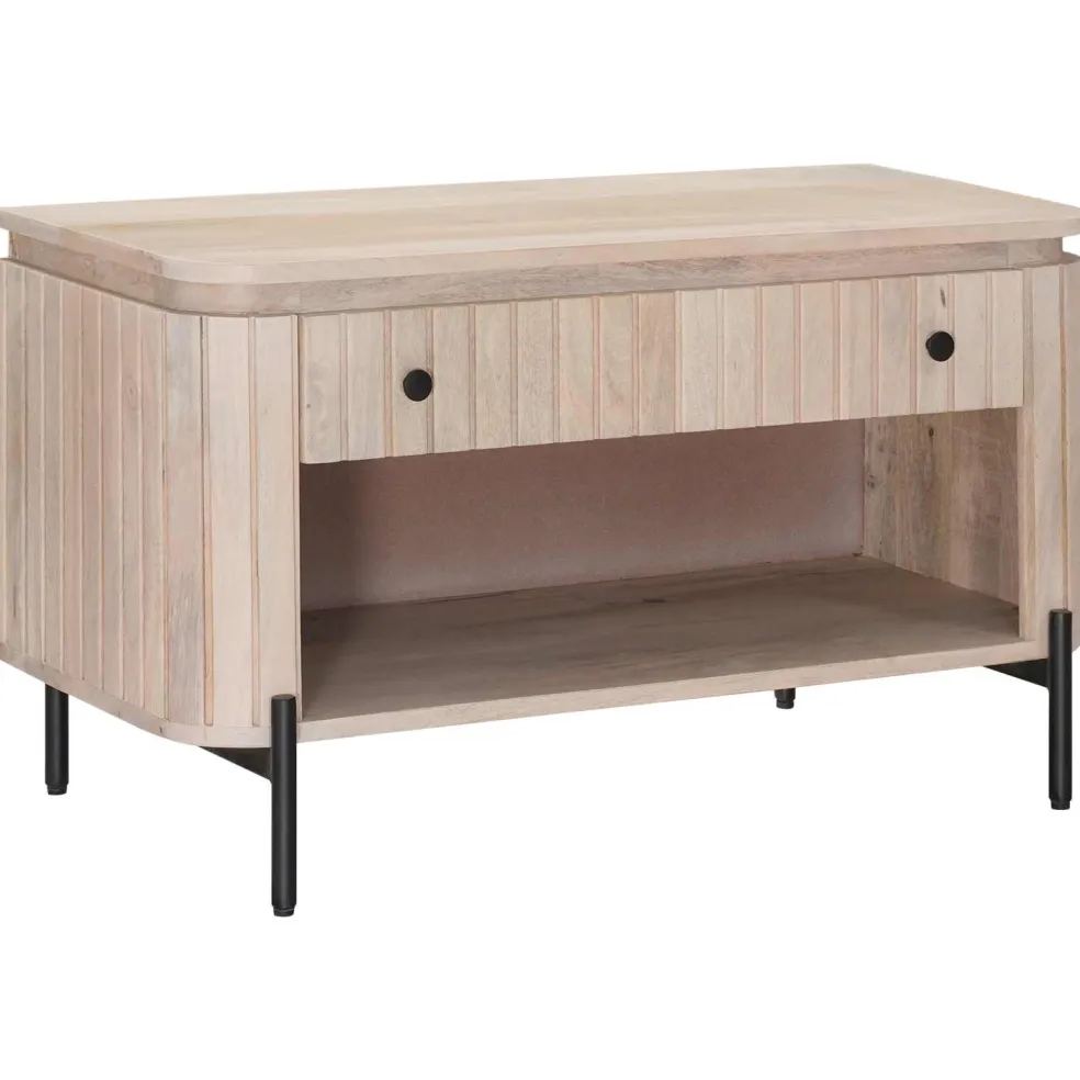 vidaXL Schoenenbank met lade met plank met opslag 85 x 37 x 48 cm