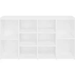 vidaXL Schoenenbank 103x30x55 cm bewerkt hout wit