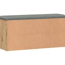 vidaXL Schoenenbank 102x32x50 cm bewerkt hout artisanaal eikenkleur
