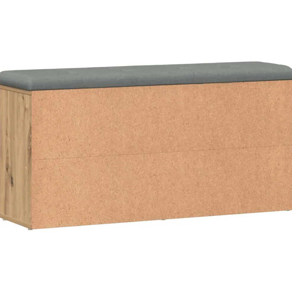 vidaXL Schoenenbank 102x32x50 cm bewerkt hout artisanaal eikenkleur