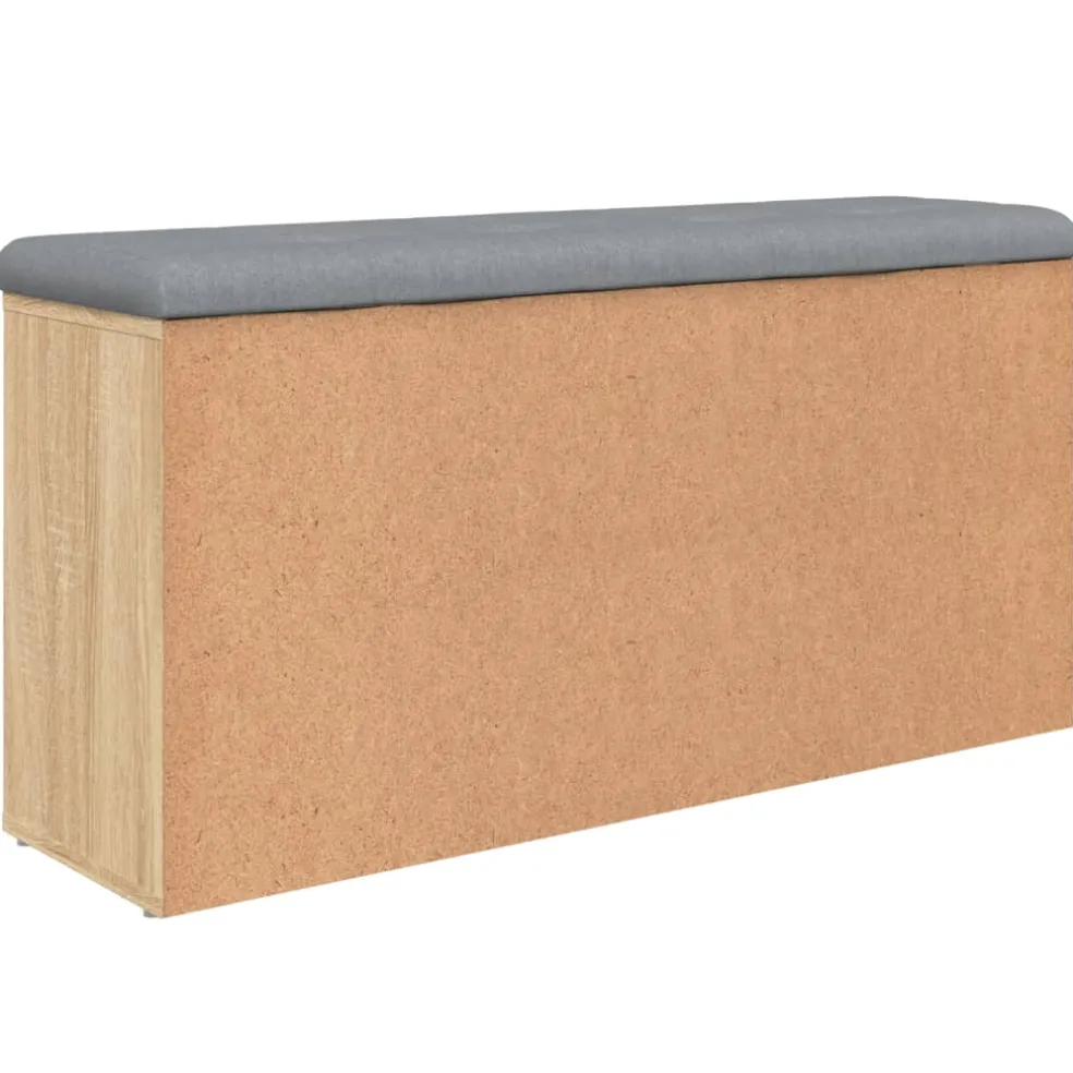 vidaXL Schoenenbank 102x32x50 cm bewerkt hout sonoma eikenkleurig
