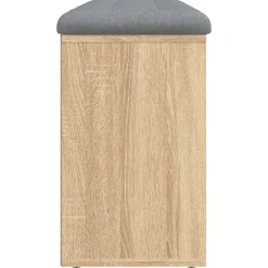 vidaXL Schoenenbank 102x32x50 cm bewerkt hout sonoma eikenkleurig