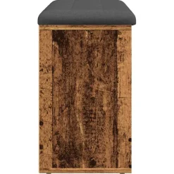 vidaXL Schoenenbank 102x32x50 cm bewerkt hout oud houtkleurig