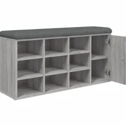 vidaXL Schoenenbank 82x32x50 cm bewerkt hout bruin eikenkleur
