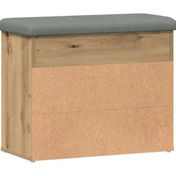 vidaXL Schoenenbank 62x32x50 cm bewerkt hout artisanaal eikenkleur