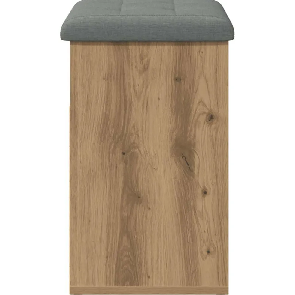 vidaXL Schoenenbank 62x32x50 cm bewerkt hout artisanaal eikenkleur