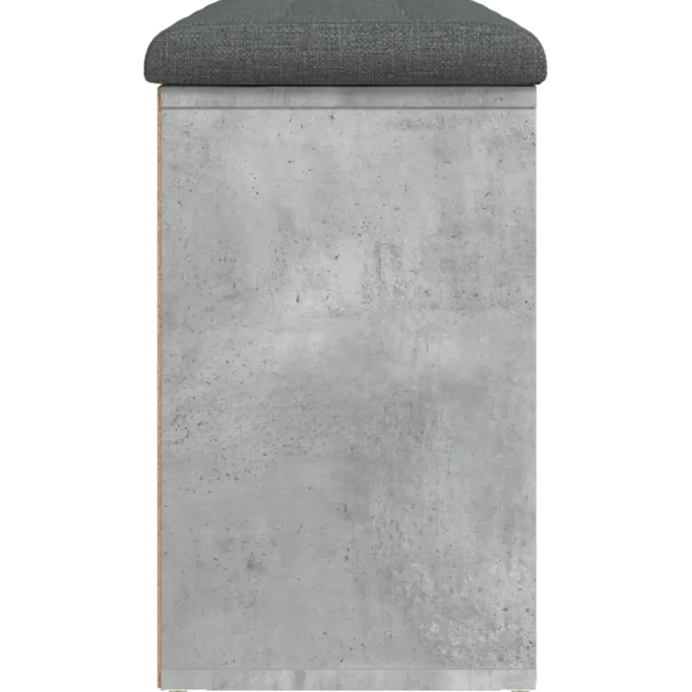 vidaXL Schoenenbank 82x32x50 cm bewerkt hout betongrijs