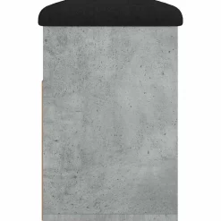 vidaXL Schoenenbank 82x32x45,5 cm bewerkt hout betongrijs