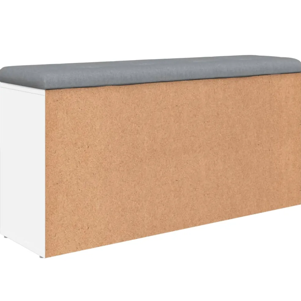 vidaXL Schoenenbank 102x32x50 cm bewerkt hout wit
