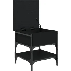 vidaXL Schoenenbank 42x42x45 cm bewerkt hout zwart
