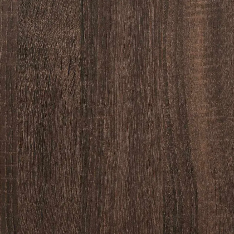 vidaXL Schoenenbank 60x40x53,5 cm bewerkt hout en metaal bruin eiken