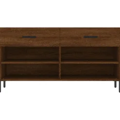 vidaXL Schoenenbank 102x35x55 cm bewerkt hout sonoma eikenkleurig