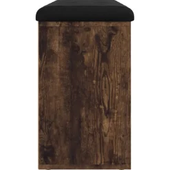 vidaXL Schoenenbank 102x32x50 cm bewerkt hout gerookt eikenkleurig
