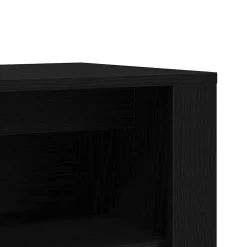 vidaXL Schoenenbank 100x35x45 cm bewerkt hout zwart eikenkleurig