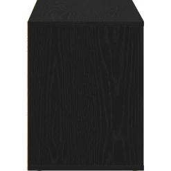 vidaXL Schoenenbank 100x35x45 cm bewerkt hout zwart eikenkleurig
