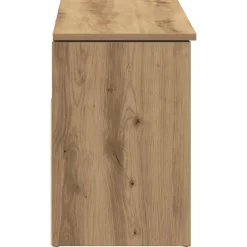 vidaXL Schoenenbank 102x30,5x45 cm bewerkt hout artisanaal eikenkleur