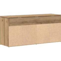 vidaXL Schoenenbank 102x30,5x45 cm bewerkt hout artisanaal eikenkleur