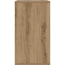vidaXL Schoenenbank 103 x 30 x 54,5 cm Bewerkt hout Artisanaal eiken