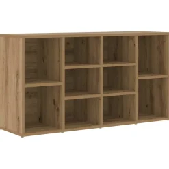 vidaXL Schoenenbank 103 x 30 x 54,5 cm Bewerkt hout Artisanaal eiken