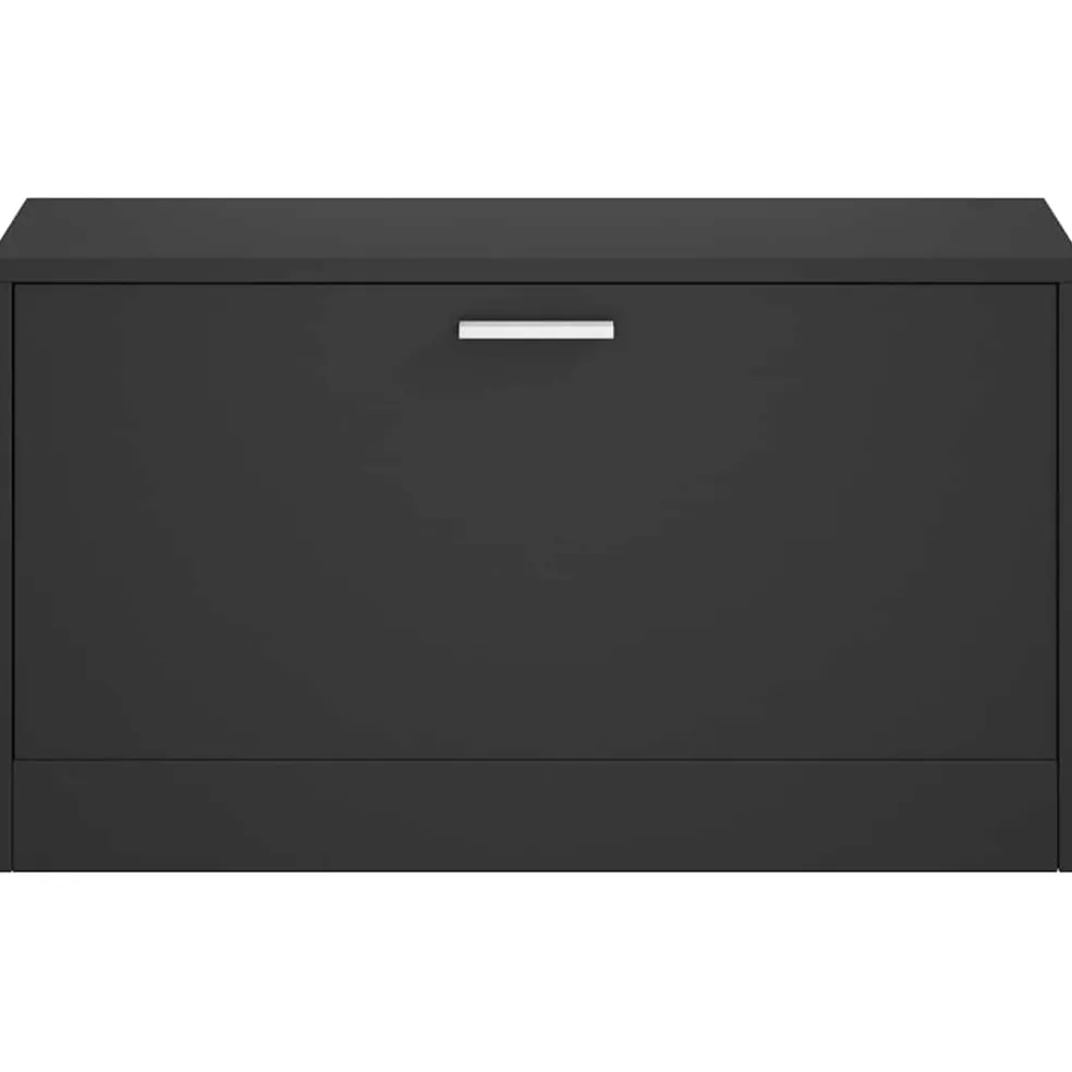 vidaXL Schoenenbank Zwart 80x24x45 cm Bewerkt Hout
