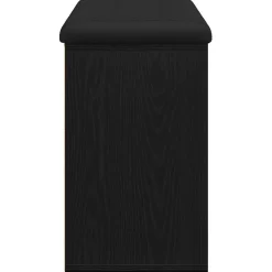 vidaXL Schoenenbank Zwart 82 x 32 x 50 cm Bewerkt hout