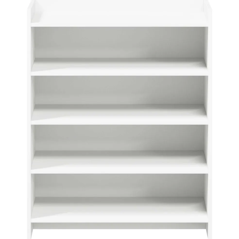 vidaXL Schoenenkast met opslag Wit 73,5 x 36 x 92 cm Bewerkt hout