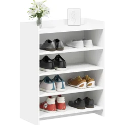 vidaXL Schoenenkast met opslag Wit 73,5 x 36 x 92 cm Bewerkt hout