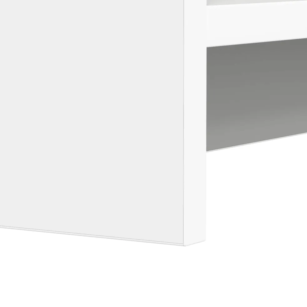 vidaXL Schoenenkast met opslag Wit 73,5 x 36 x 92 cm Bewerkt hout
