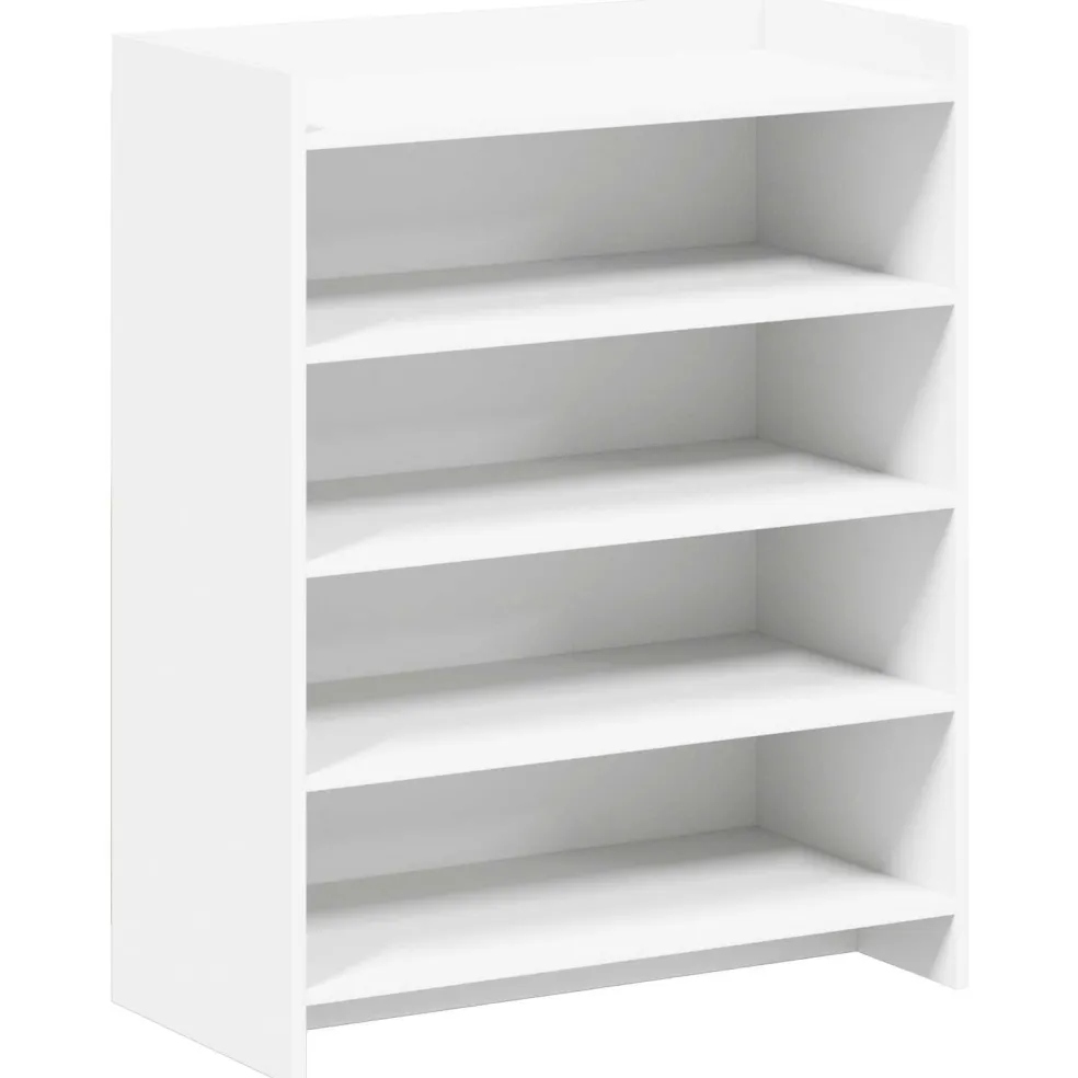 vidaXL Schoenenkast met opslag Wit 73,5 x 36 x 92 cm Bewerkt hout