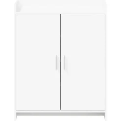 vidaXL Schoenenkast met opslag Wit 73,5 x 36 x 92 cm Bewerkt hout