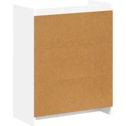 vidaXL Schoenenkast met opslag Wit 73,5 x 36 x 92 cm Bewerkt hout