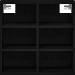 vidaXL Schoenenkast 2 st 52 x 30 x 50,5 cm Bewerkt hout Zwart eiken