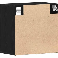 vidaXL Schoenenkast 2 st 52 x 30 x 50,5 cm Bewerkt hout Zwart eiken