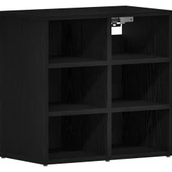 vidaXL Schoenenkast 2 st 52 x 30 x 50,5 cm Bewerkt hout Zwart eiken