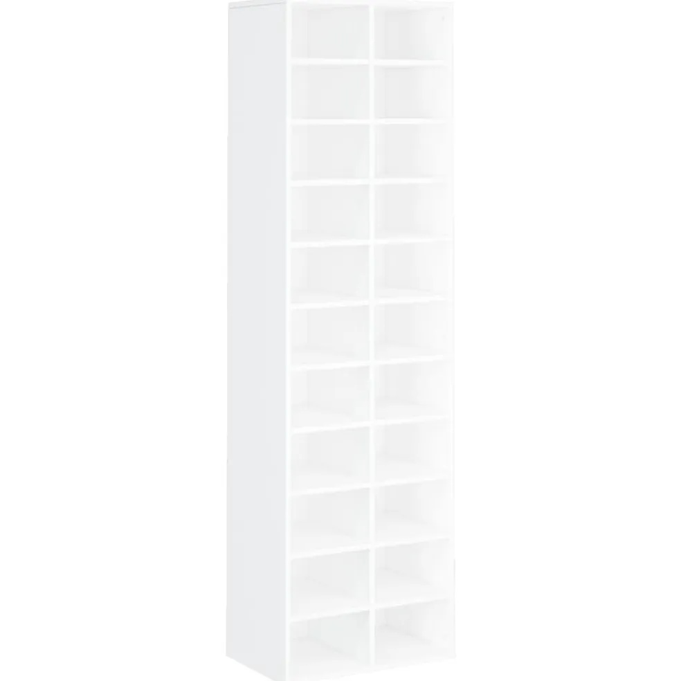 vidaXL Schoenenkast 54x34x183 cm bewerkt hout wit