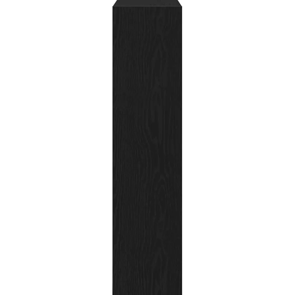 vidaXL Schoenenkast 80 x 21 x 87,5 cm Bewerkt hout Zwart Eiken