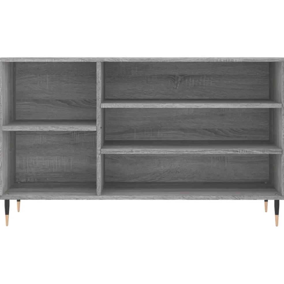 vidaXL Schoenenkast 102x36x60 cm bewerkt hout sonoma grijs